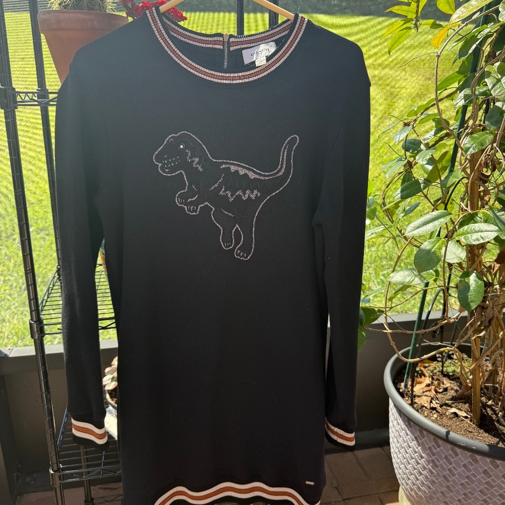 Coach Rexy Varsity Sweatshirt Dress